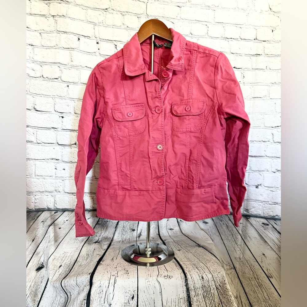 ERIKA. Red denim jacket. Size PM